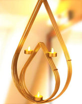 Tealight Candle Holders Wall Hanging for Home Decoration Metal Candle Holder Tea Light Wall Sconces for Living Room Bedroom Garden Home Decor